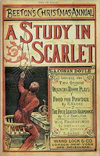 Cover of A Study in Scarlet by Sir Arthur Conan Doyle published 1887